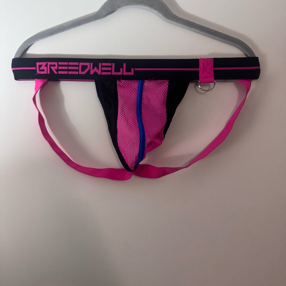 Breedwell Pink Mesh Men’s Jockstrap w/ D-Ring